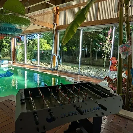 Wooden House With Indoor Pool Saint-Medard-d'Aunis