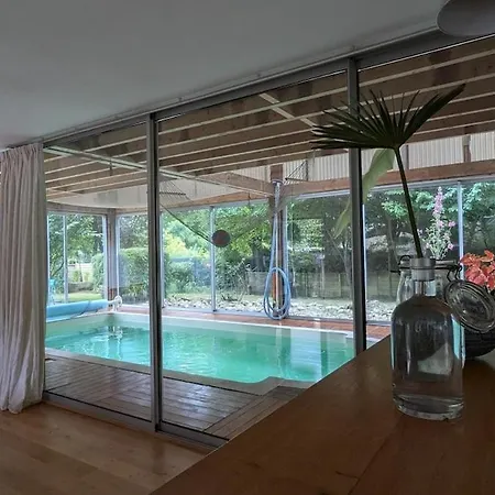 Wooden House With Indoor Pool